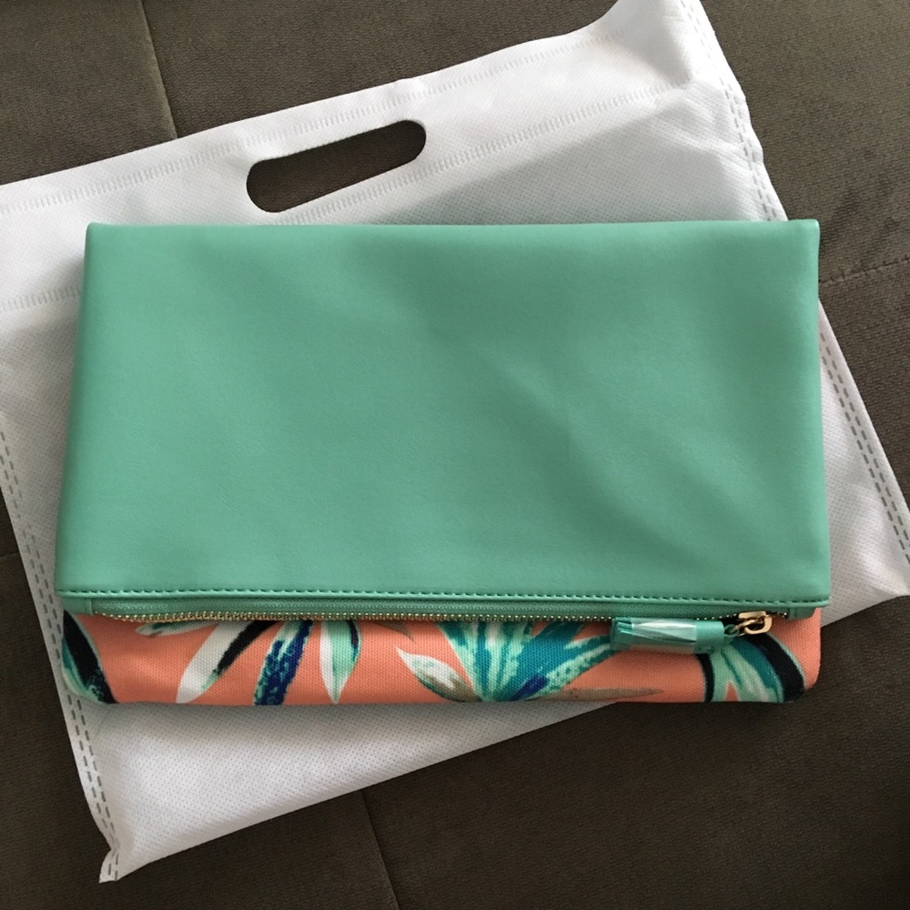 Rachel Pally Reversible Tropical Clutch NWOT - Picture 3 of 5